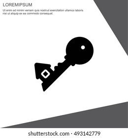 Web icon. Key