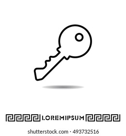 Web icon. Key