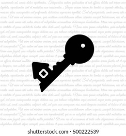 Web icon. Key