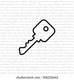 Web icon. Key