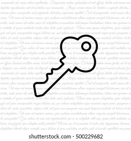 Web icon. Key