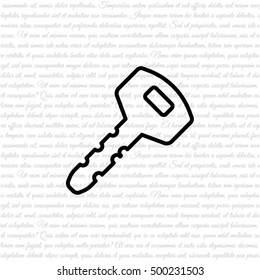 Web icon. Key