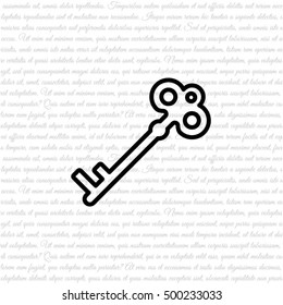 Web icon. Key