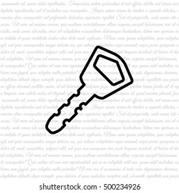 Web icon. Key