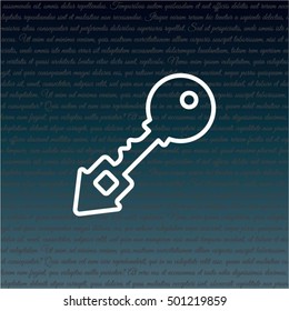 Web icon. Key