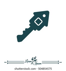 Web icon. Key