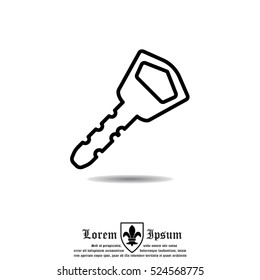 Web icon. Key
