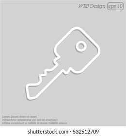 Web icon. Key