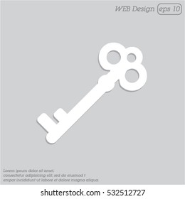 Web icon. Key