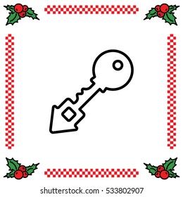 Web icon. Key
