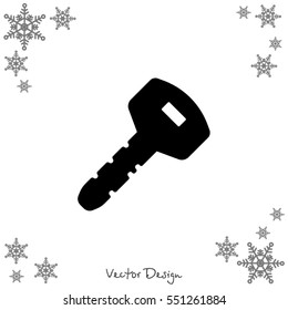 Web icon. Key