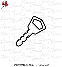 Web icon. Key