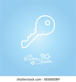Web icon. Key