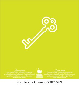 Web icon. Key