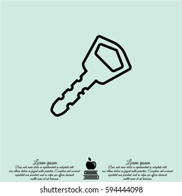 Web icon. Key