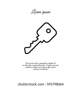 Web icon. Key