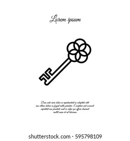 Web icon. Key