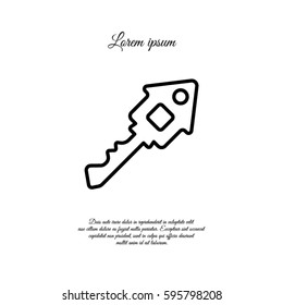 Web icon. Key