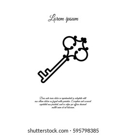 Web icon. Key