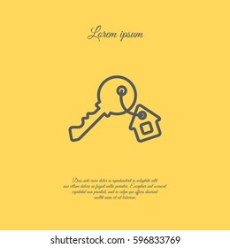 Web icon. Key