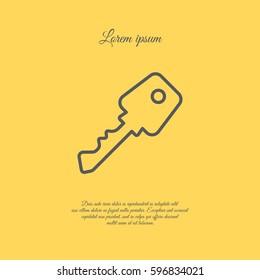 Web icon. Key