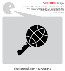 Web icon. Web key (key and planet)