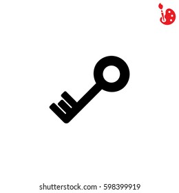 Web icon. Key. vector illustration