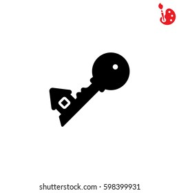 Web icon. Key. vector illustration