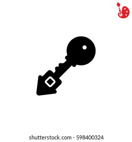 Web icon. Key. vector illustration