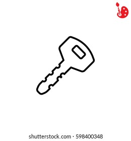 Web icon. Key. vector illustration