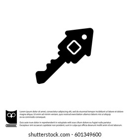 Web icon. Key. vector illustration