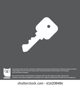 Web icon. Key. vector illustration
