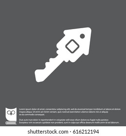 Web icon. Key. vector illustration