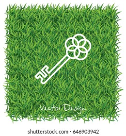 Web icon. Key. vector illustration