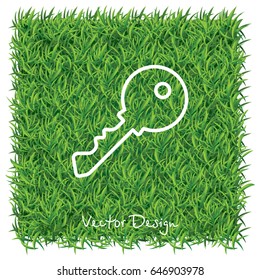 Web icon. Key. vector illustration
