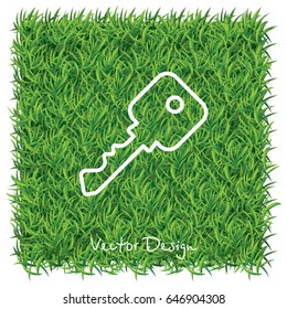 Web icon. Key. vector illustration