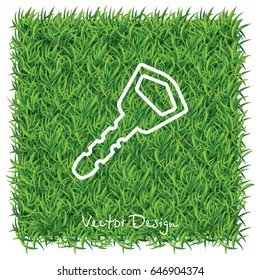 Web icon. Key. vector illustration