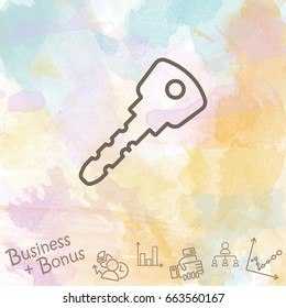 Web icon. Key. vector illustration