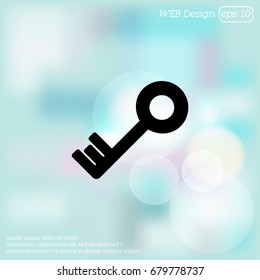 Web icon. Key. vector illustration