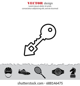 Web icon. Key. vector illustration