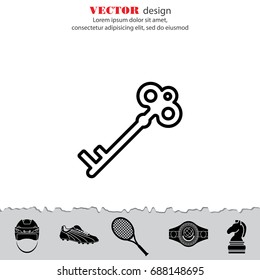 Web icon. Key. vector illustration