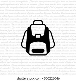 Web icon. Knapsack