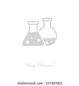 Web icon. Laboratory flasks