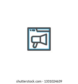 Web Icon Line Design. E Commerce icon vector illustration design