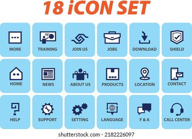 Web icon line, simple modern