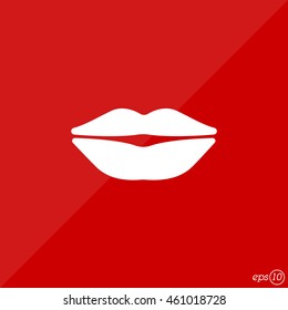 Web icon. Lips