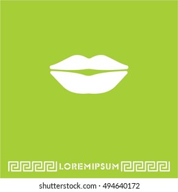 Web icon. Lips