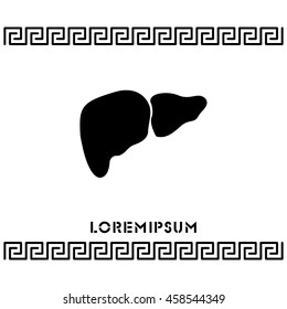 Web icon. Liver