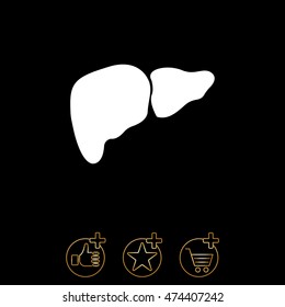 Web icon. Liver