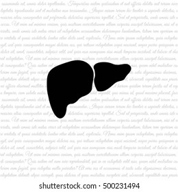 Web icon. Liver